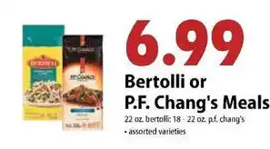 Bertolli or P.F. Chang's Meals