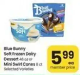Safeway Blue Bunny Soft Frozen Dairy Dessert offer
