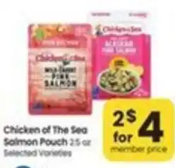 Safeway Chicken of The Sea Salmon Pouch offer