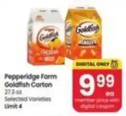 Safeway Pepperidge Farm Goldfish Carton offer