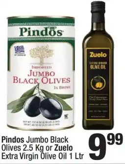 Super King Markets Pindos Jumbo Black Olives or Zuelo Extra Virgin Olive Oil offer