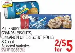 Ingles Markets Pillsbury grands! biscuits, cinnamon or crescent rolls offer