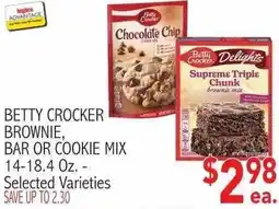 Ingles Markets Betty Crocker brownie, bar or cookie mix offer