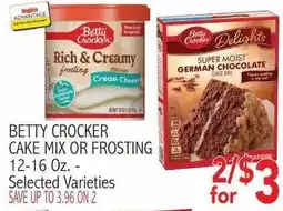 Ingles Markets Betty Crocker cake mix or frosting offer