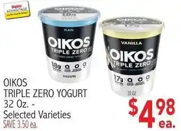 Ingles Markets Oikos triple zero yogurt offer