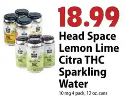 Festival Foods Head Space Lemon Lime Citra THC Sparkling Water offer