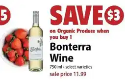 Festival Foods Bonterra Wine offer