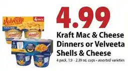 Festival Foods Kraft Mac & Cheese Dinners or Velveeta Shells & Cheese offer