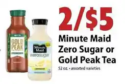 Festival Foods Minute Maid Zero Sugar or Gold Peak Tea offer