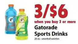 Festival Foods Gatorade Sports Drinks offer