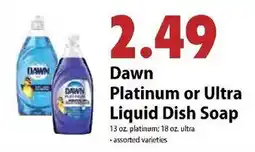 Festival Foods Dawn Platinum or Ultra Liquid Dish Soap offer