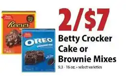 Festival Foods Betty Crocker Cake or Brownie Mixes offer