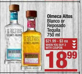 Super King Markets Olmeca Altos Blanco Or Reposado Tequila 750 Ml offer