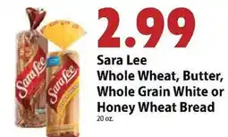 Festival Foods Sara Lee Whole Wheat, Butter, Whole Grain White or Honey Wheat Bread offer