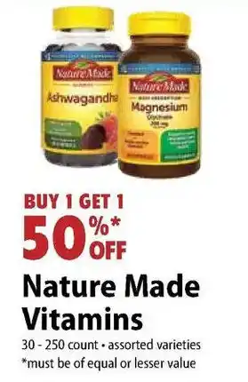 Festival Foods Nature Made Vitamins offer