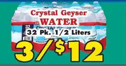 Foodland Crystal Geyser water offer