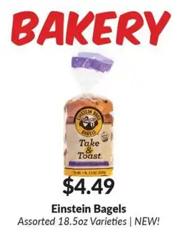 Woodman's Einstein Bagels offer