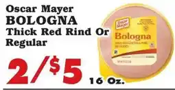 Foodland Oscar Mayer bologna offer