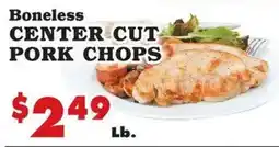 Foodland Boneless center cut pork chops offer