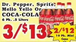Foodland Dr Pepper, Sprite, Mello Yello or Coca-Cola offer