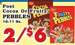 Foodland Post cocoa or fruity pebbles offer