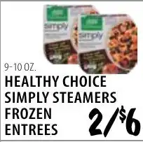 Karns Healthy Choice Simply Steamers Frozen Entrées offer