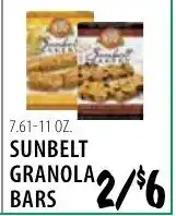 Karns Sunbelt granola bars offer