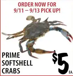 Karns Prime Softshell Crabs offer