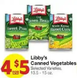 United Supermarkets Libby's Canned Vegetables offer