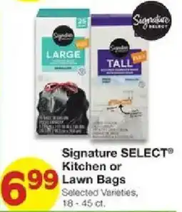 United Supermarkets Signature SELECT Kitchen or Lawn Bags offer