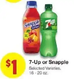 United Supermarkets 7-up or Snapple offer
