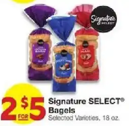 United Supermarkets Signature Select Bagels offer