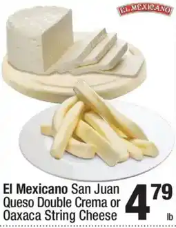 Super King Markets El Mexicano San Juan Queso Double Crema or Oaxaca String Cheese offer
