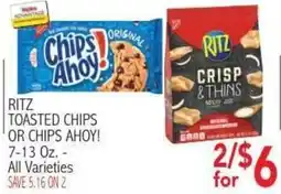 Ingles Markets Ritz toasted chips or chips ahoy! offer