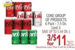 Ingles Markets Coke Group of Products offer