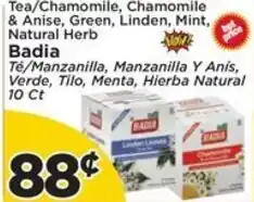 Presidente Badia Tea/Chamomile, Chamomile & Anise, Green, Linden, Mint, Natural Herb offer
