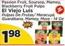 Presidente El Viejo Luis Passion Fruit, Soursop, Mamey, Blackberry Fruit Pulps offer