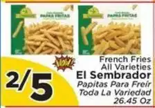 Presidente El Sembrador french fries offer