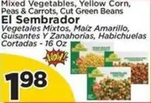 Presidente El Sembrador mixed vegetables, yellow corn, peas & carrots, cut green beans offer
