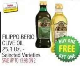 Ingles Markets Filippo Berio Olive Oil offer