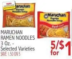 Ingles Markets Maruchan ramen noodles offer