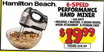 Ollie's Hamilton Beach 6-speed performance hand mixer offer