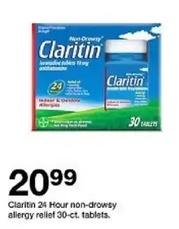 Target Claritin 24 Hour non-drowsy allergy relief offer