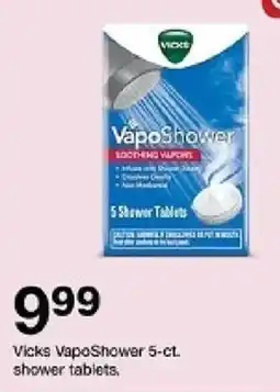 Target Vicks VapoShower shower tablets offer