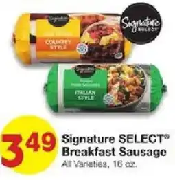 United Supermarkets Signature Select Breakfast Sausage offer
