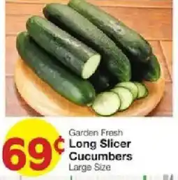 United Supermarkets Garden Fresh Long Slicer Cucumbers offer