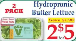 Market Basket Hydroponic Butter Lettuce offer