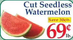Market Basket Cut Seedless Watermelon offer