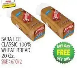 Ingles Markets Sara Lee classic wheat bread offer