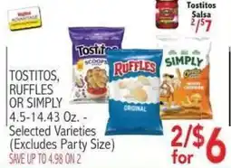 Ingles Markets Tostitos, Ruffles or Simply offer